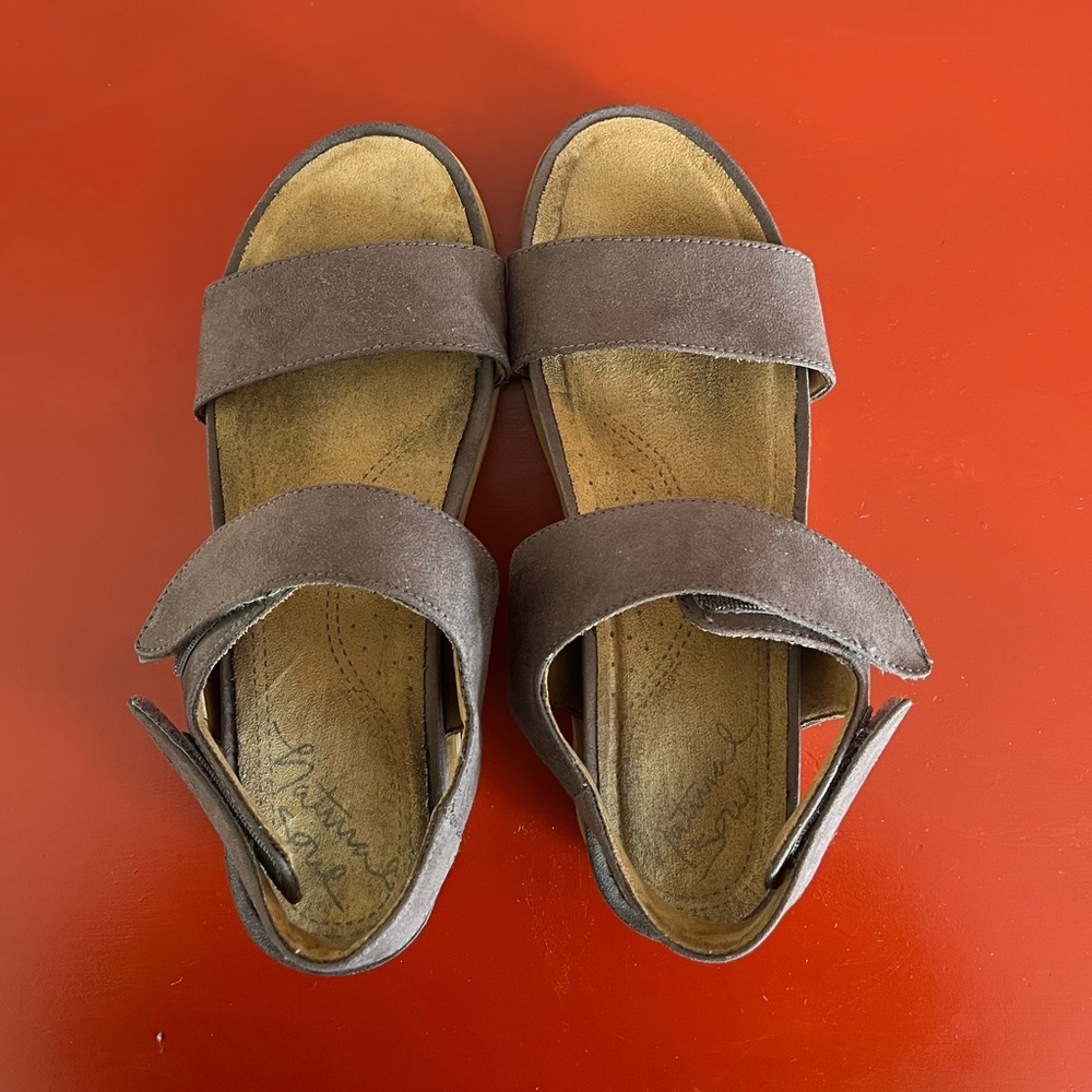 Natural Soul Kaila Strappy Heeled Sandals, good pre-loved condition,doublestraps - Picture 3 of 11